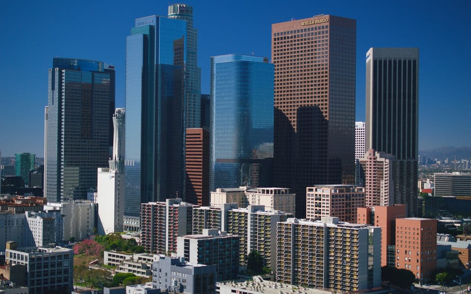 The Downtown Los Angeles skyline