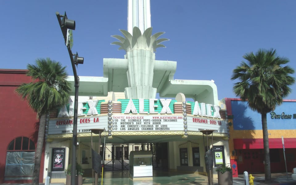 El Alex Theatre en Brand Boulevard, Glendale, California